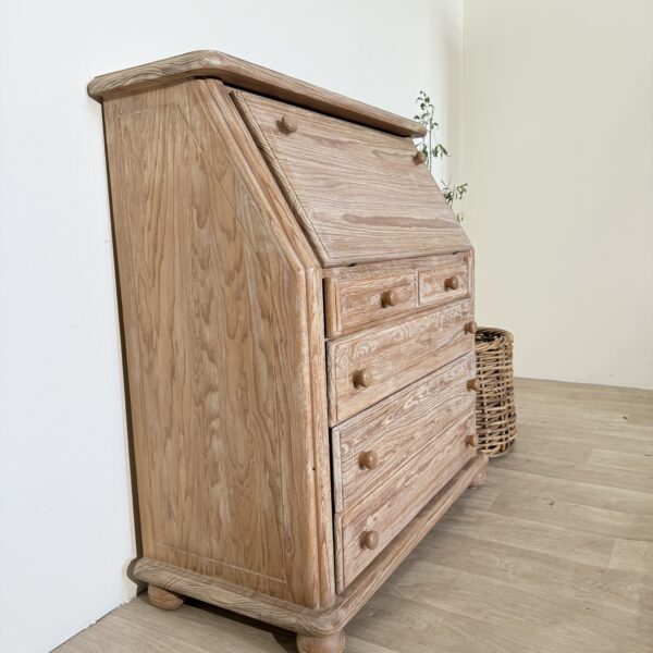 Drewniany sekretarzyk rustykalny – drewniany, mebel z duszą, vintage