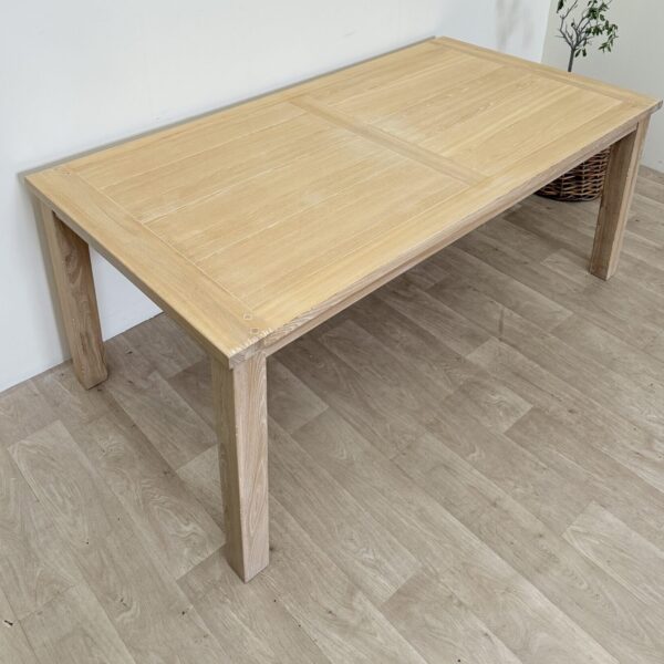 Stół drewniany pobielany dębowy rustykalny masywny lite drewno używany