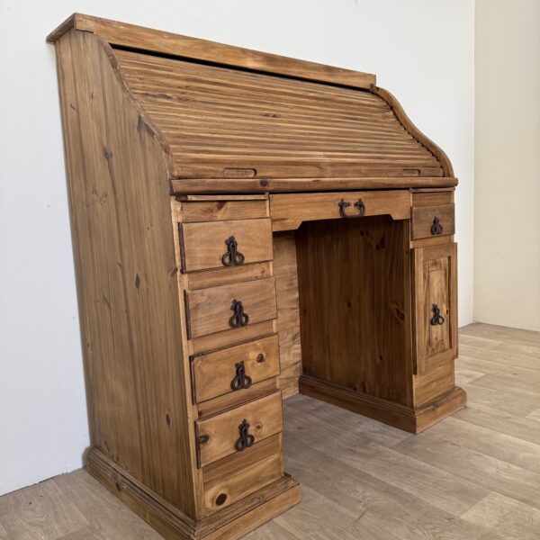 Biurko Mexico z drewna piniowego – rustykalna elegancja z duszą i historią